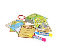 Letters Card Writing - Alphabet Portrait Layers for Kids, Premature Writing Essay Set | Aqua Reveal Number Cards, Instructional Activity for Learning in the A