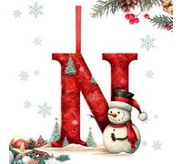 Letters Decorative Hangings, A to Z Letters Christmas Tree Decorations, Acrylic Letters Christmas Bauble, Hanging Letter Christmas Tree Decorations, Parties Supplies Christmas Centerpieces for Tree