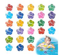 Letters Floating Alphabet, Bath Alphabet Toys, Starfish Floating Bath Toys, Kids Bathroom Alphabets 26 Pieces For Swimming Pool Beach, Toddler Bathing Entertainment Supplies