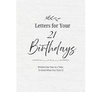 Letters for Your 21 Birthdays: Written One Year at a Time To Read When You Turn 21 (The Milestones Collection)