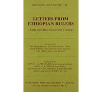 Letters from Ethiopian Rulers (Early and Mid-Nineteenth Century): 9 (Oriental Documents, 9)