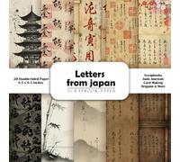 Letters from japan Scrapbook Paper: Double-Sided Decorative Craft Papers for Junk Journals, Wrapping, Card Making, Mixed Media & More