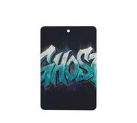 Letters Ghost Graffiti Car Air Fresheners 4 Pcs Hanging Scented Cards Fragrance Scented Cards For Car Aromatherapy Tablets