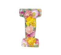 Letters Night Lights Decorative Resin Lamp With Initial Lamp Night Light Letter Ornaments Dry Flower Table Creati Glowing E7s0 &