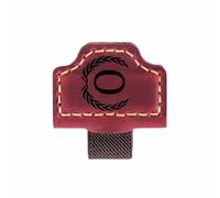 Letters Personalized Magnetic Leather O Book Mark, Vintage Classic Leather Bookmark Burgundy for Birthdays Christmas Graduations