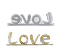 Letters Resin Mold Epoxy Casting Molds Kiss Love Silicone Home Decorations Handmade Valentines Day Gift Resin Mold