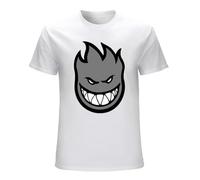 Letters Spitfire Skateboard Sitcoms Men's T-Shirt White Unisex Mens Tees XXL