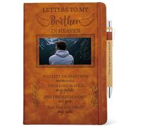 Letters To My Brother In Heaven Journal 200 Pages Notebook A5 Lined with Window in Cover, In Loving Memory of Brother, Memorial Sympathy Condolence Remembrance Grieving Gifts for Loss of Brother
