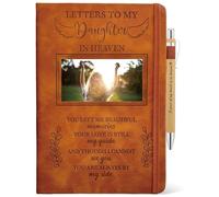 Letters To My Daughter In Heaven Journal 200 Pages Notebook A5 Lined with Window in Cover, In Loving Memory of Daughter, Memorial Sympathy Condolence Remembrance Grieving Gifts for Loss of Daughter
