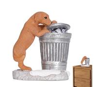 Letters to Santa Mailbox - Animal Statue Santa's Mailbox,Letters to Santa Ornaments, Collectible Figurines, Christmas Village Accessories for Christmas Festival