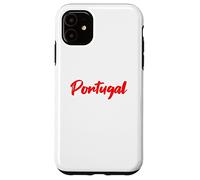 Letters Word Portugal in Beautiful Red Font Case for iPhone 11