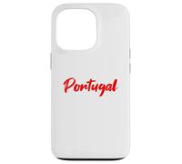 Letters Word Portugal in Beautiful Red Font Case for iPhone 13 Pro