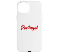 Letters Word Portugal in Beautiful Red Font Case for iPhone 15 Plus