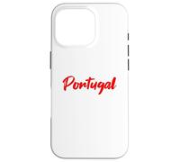 Letters Word Portugal in Beautiful Red Font Case for iPhone 16 Pro