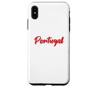 Letters Word Portugal in Beautiful Red Font Case for iPhone XS Max