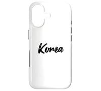 Letters Word South Korea in Cute Black Font Case for iPhone 17