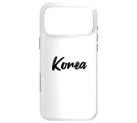 Letters Word South Korea in Cute Black Font Case for iPhone 17 Pro Max