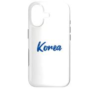 Letters Word South Korea in Cute Blue Font Case for iPhone 17