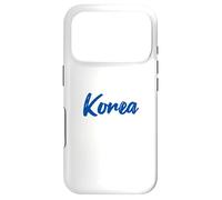 Letters Word South Korea in Cute Blue Font Case for iPhone 17 Pro