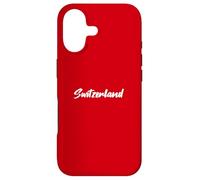 Letters Word Switzerland in Beautiful White Font Case for iPhone 17
