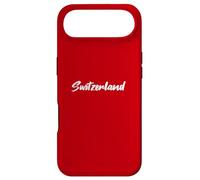 Letters Word Switzerland in Beautiful White Font Case for iPhone Air