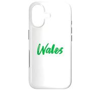 Letters Word Wales in Beautiful Green Font Case for iPhone 17