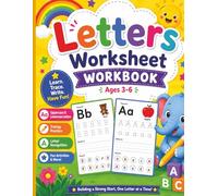 Letters Worksheet Workbook Learn Alphabet Preschool Kindergarten: Trace Letters Writing Practice Activities