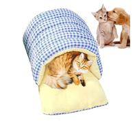 Letto a per Cani - Grotta per Gatti in Tessuto Scozzese Rimovibile, Morbido Rifugio Chiuso Lavabile, Design Accogliente e Caldo | Portatile per Gattini Cani di Piccola Taglia CASA Viaggio