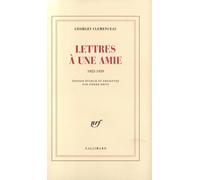 Lettres à une amie: (1923-1929)