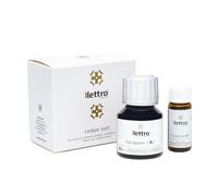 Lettro Redye Set - Leather Dye Colour Restorer | Twin Pack Varnish + Hardener for Smooth or Synthetic Leather, Foam & Rubber Soles | Shoe Dye 50ml + 5ml | Black