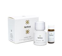 Lettro Redye Set - Leather Dye Colour Restorer | Twin Pack Varnish + Hardener for Smooth or Synthetic Leather, Foam & Rubber Soles | Shoe Dye 50ml + 5ml | White