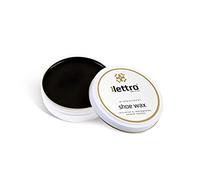 Lettro Shoe Wax, 100ml (3.38 fl. Oz), Professional Quality Polish in Multiple Colours, Exceptional Shine for Smooth Leather Shoes, Bags, Jackets and More, Black