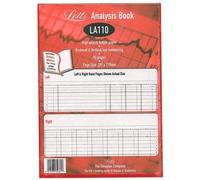 Letts A4 Analysis Account Book 10 Cash Collumns 96 Pages