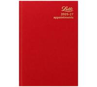 Letts Academic Diary 2027, 2028 A5 1 Day per page English Red A1XRD
