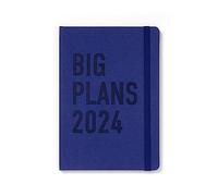 Letts Big Plans A5 2024 day to page with appointments diary - navy