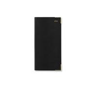 Letts Classic Slim portrait week to view with planners 2024 diary - black