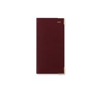 Letts Classic Slim portrait week to view with planners 2024 diary - burgundy