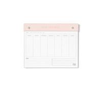 Letts Notepad Conscious Undated Weekly - Rosewater