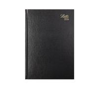 Letts of London Standard A4 day to a page 2026 diary - Black 26-T11ZBK