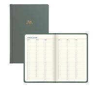 Letts Icon Book Perpetual Diary, Cream Paper, 384 Pages, 7.625 x 5 x 0.75 Inches, Green (B090138)