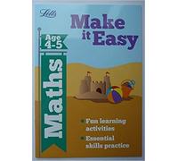 Letts Make it Easy Home Learning Maths Workbook Reception Children Age 4-5