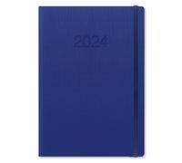 Letts Memo A4 week to view 2024 diary - blue