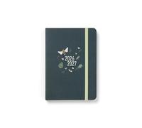 Letts of London Bumblebee A6 Academic 2026/2027 day to a page with appointments diary - forest 27-031916