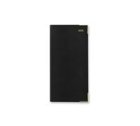 Letts of London Classic Slim landscape week to view with appointments 2025 diary - black