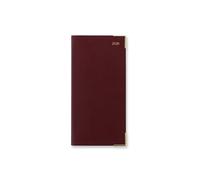 Letts of London Classic Slim portrait week to view with appointments 2026 diary - Burgundy 26-T35SUBG