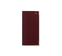 Letts of London Classic Slim two weeks to view 2027 diary - Burgundy 27-T75SBG