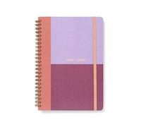 Letts of London Colour Block A5 Academic 2025/2026 day to a page with appointments diary - Raspberry 26-031898