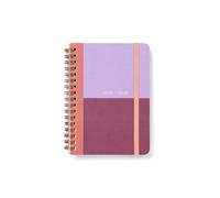 Letts of London Colour Block A6 Academic 2025/2026 day to a page with appointments diary - Raspberry 26-031904