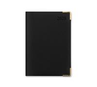 Letts of London Connoisseur A5 week to view 2025 diary - black