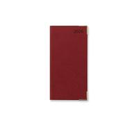 Letts of London Connoisseur Slim week to view with appointments 2026 diary - Red 26-TC3SURD